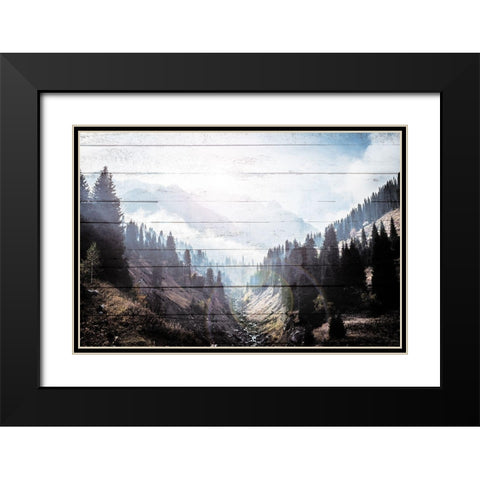 Bright Woods Black Modern Wood Framed Art Print with Double Matting by Villa, Mlli