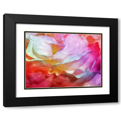 Colorful Blend Mate Black Modern Wood Framed Art Print with Double Matting by Villa, Mlli