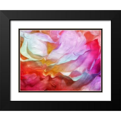 Colorful Blend Mate Black Modern Wood Framed Art Print with Double Matting by Villa, Mlli