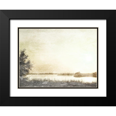 Soft Sun Set Black Modern Wood Framed Art Print with Double Matting by Villa, Mlli
