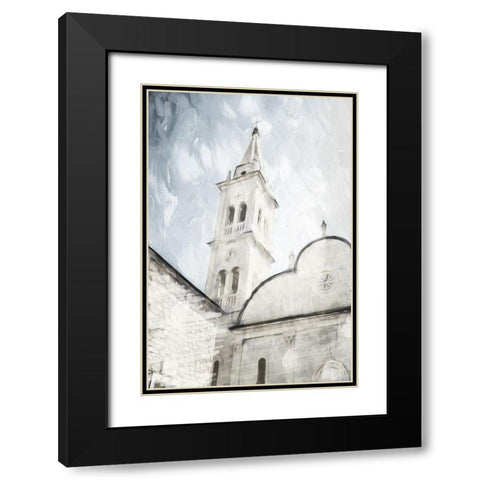 Look At The Church Black Modern Wood Framed Art Print with Double Matting by Villa, Mlli