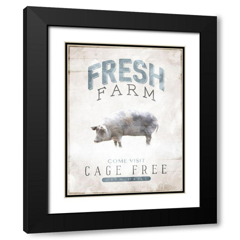 Fresh Farm Black Modern Wood Framed Art Print with Double Matting by Villa, Mlli