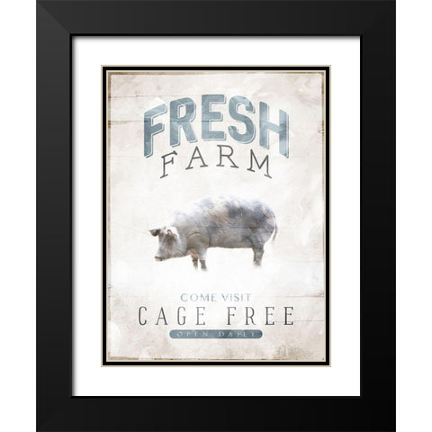 Fresh Farm Black Modern Wood Framed Art Print with Double Matting by Villa, Mlli