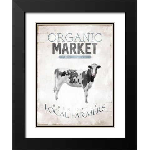 Organic Market Black Modern Wood Framed Art Print with Double Matting by Villa, Mlli