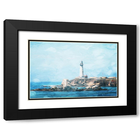 Light At Sea Black Modern Wood Framed Art Print with Double Matting by Villa, Mlli