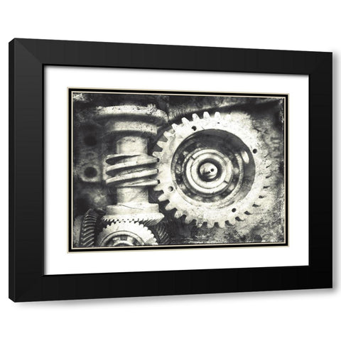 Industrial Close Up Black Modern Wood Framed Art Print with Double Matting by Villa, Mlli