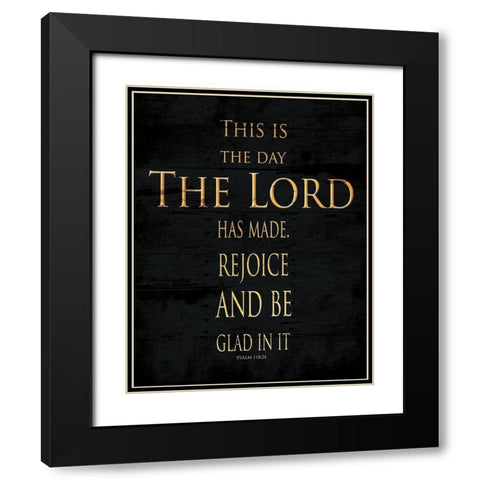 The Lord Black Modern Wood Framed Art Print with Double Matting by Villa, Mlli