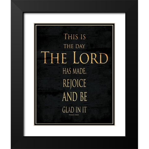 The Lord Black Modern Wood Framed Art Print with Double Matting by Villa, Mlli