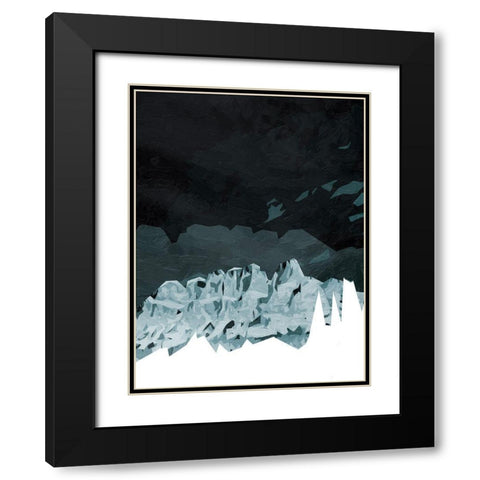 Coastal Mountains Black Modern Wood Framed Art Print with Double Matting by Villa, Mlli