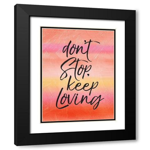 Blush Loving Black Modern Wood Framed Art Print with Double Matting by Villa, Mlli