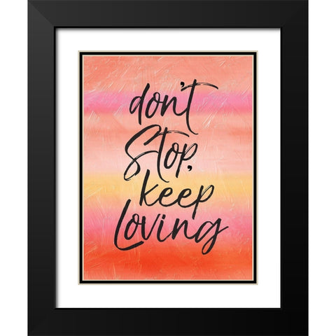 Blush Loving Black Modern Wood Framed Art Print with Double Matting by Villa, Mlli