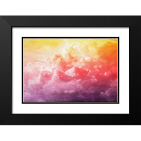 Sky Gradient Black Modern Wood Framed Art Print with Double Matting by Villa, Mlli