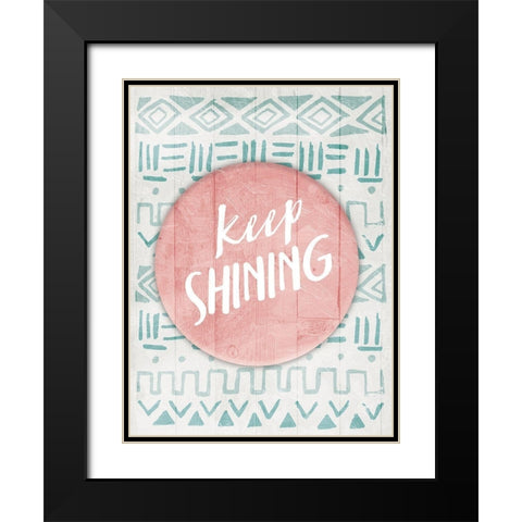 Keep Shining Black Modern Wood Framed Art Print with Double Matting by Villa, Mlli