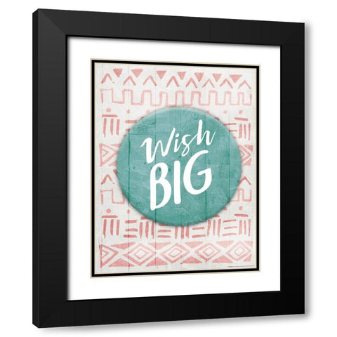 Wish Big Reverse Black Modern Wood Framed Art Print with Double Matting by Villa, Mlli