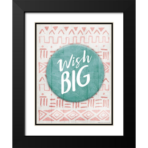 Wish Big Reverse Black Modern Wood Framed Art Print with Double Matting by Villa, Mlli
