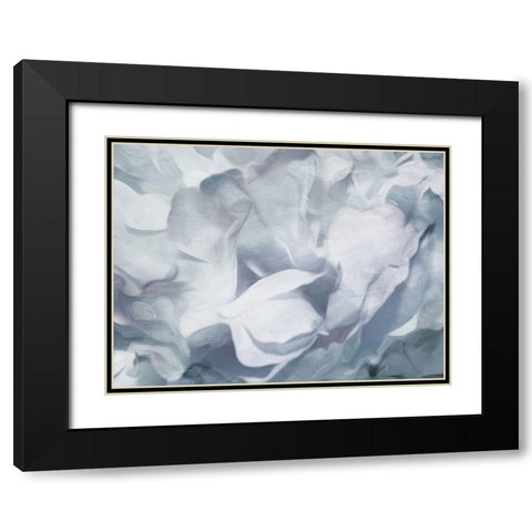 Cool Floral Abstract Black Modern Wood Framed Art Print with Double Matting by Villa, Mlli