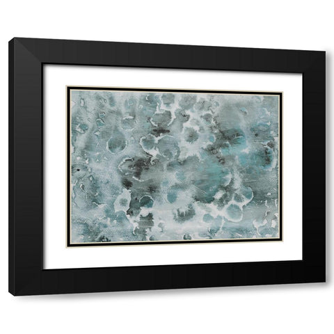 Cool Flower Bursts Black Modern Wood Framed Art Print with Double Matting by Villa, Milli