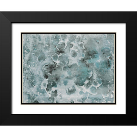 Cool Flower Bursts Black Modern Wood Framed Art Print with Double Matting by Villa, Milli