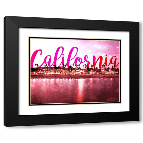 California Black Modern Wood Framed Art Print with Double Matting by Villa, Mlli