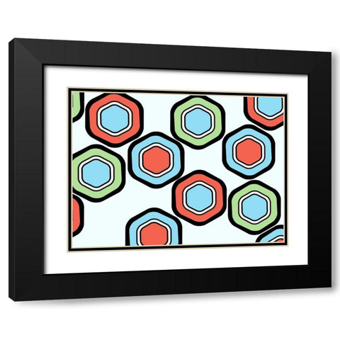 Colorful Honey Black Modern Wood Framed Art Print with Double Matting by Villa, Mlli