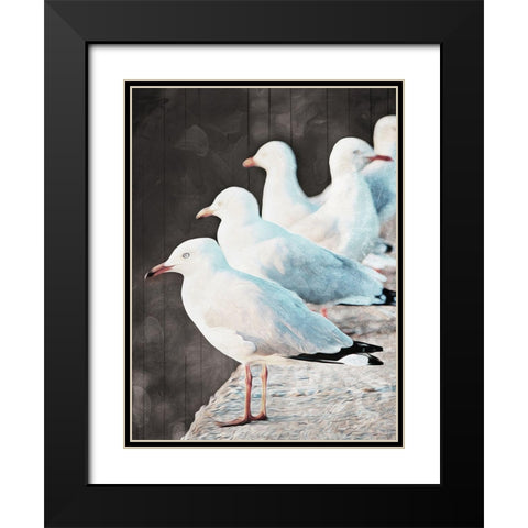 On The Coast Black Modern Wood Framed Art Print with Double Matting by Villa, Mlli