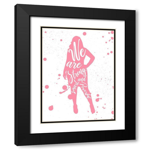 We Are Black Modern Wood Framed Art Print with Double Matting by Villa, Mlli