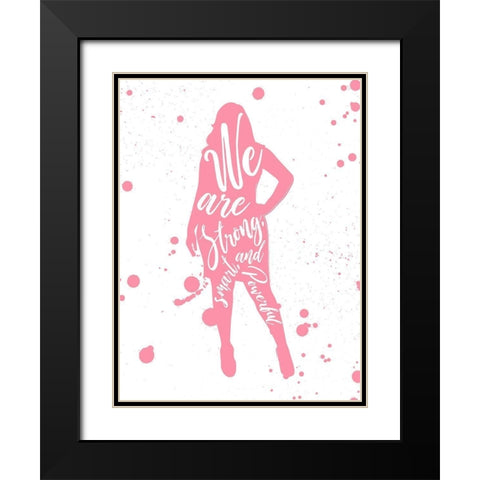 We Are Black Modern Wood Framed Art Print with Double Matting by Villa, Mlli