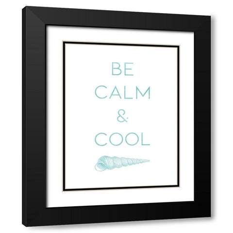 Calm And Cool Black Modern Wood Framed Art Print with Double Matting by Villa, Mlli