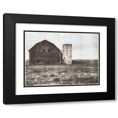 Old Farm Black Modern Wood Framed Art Print with Double Matting by Villa, Mlli