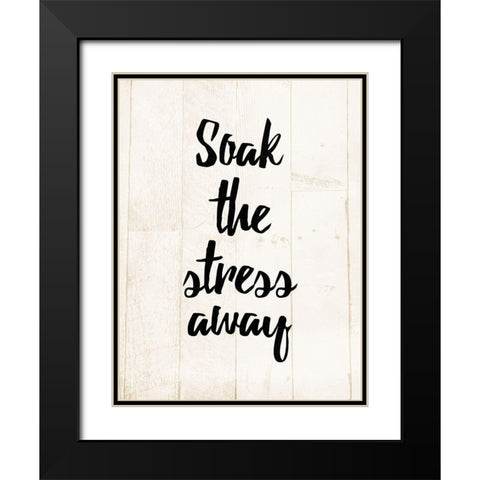 Soak Black Modern Wood Framed Art Print with Double Matting by Villa, Mlli