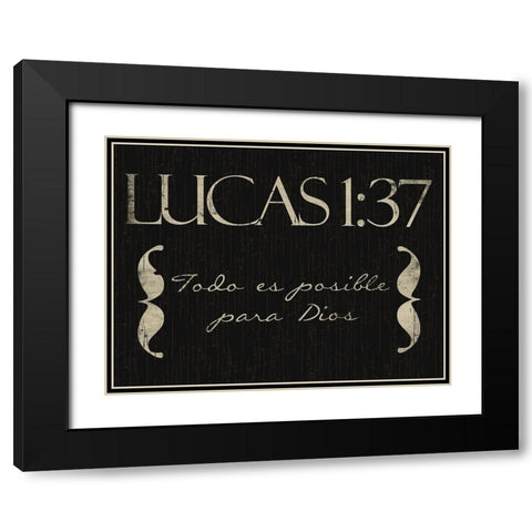 Lucas Todo Black Modern Wood Framed Art Print with Double Matting by Villa, Mlli