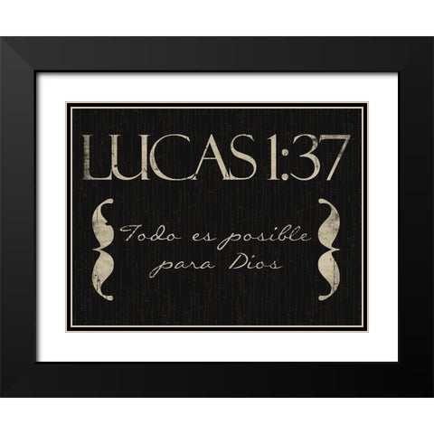 Lucas Todo Black Modern Wood Framed Art Print with Double Matting by Villa, Mlli