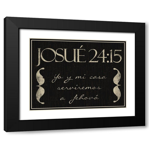 Josue Yo Black Modern Wood Framed Art Print with Double Matting by Villa, Mlli