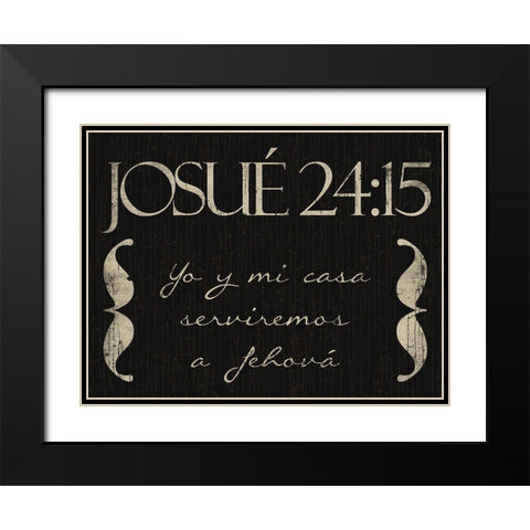 Josue Yo Black Modern Wood Framed Art Print with Double Matting by Villa, Mlli