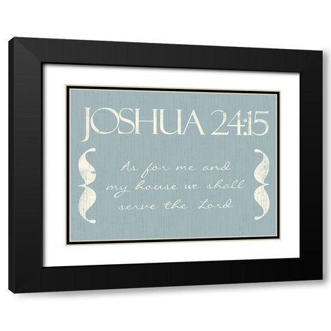 Joshua As Black Modern Wood Framed Art Print with Double Matting by Villa, Mlli