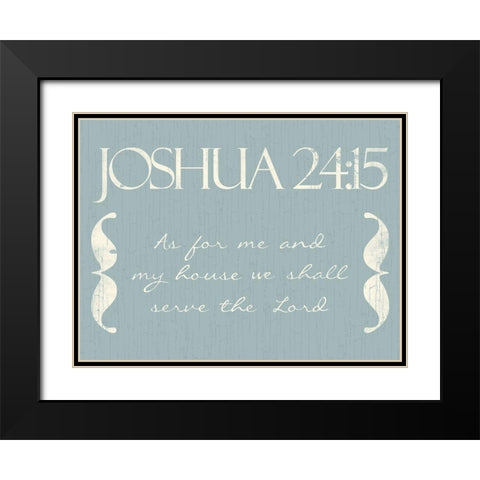 Joshua As Black Modern Wood Framed Art Print with Double Matting by Villa, Mlli