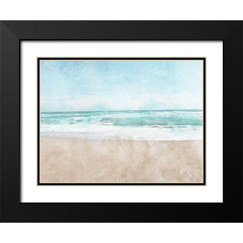 Hazy In The Water Black Modern Wood Framed Art Print with Double Matting by Villa, Mlli