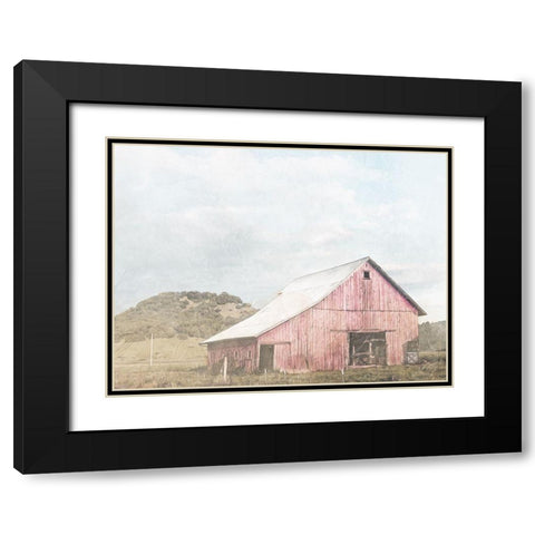 Bigger Barn In The Farm Black Modern Wood Framed Art Print with Double Matting by Villa, Mlli