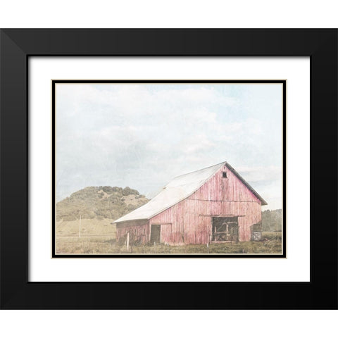 Bigger Barn In The Farm Black Modern Wood Framed Art Print with Double Matting by Villa, Mlli