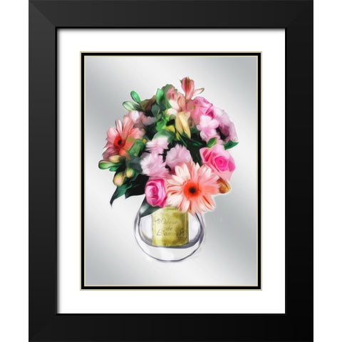 Odeur De Lamour Black Modern Wood Framed Art Print with Double Matting by Villa, Mlli