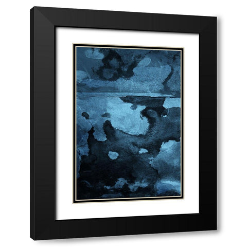 Burn Blue Part 1 Black Modern Wood Framed Art Print with Double Matting by Villa, Mlli