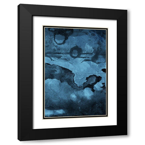 Burn Blue Part 2 Black Modern Wood Framed Art Print with Double Matting by Villa, Mlli