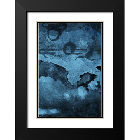 Burn Blue Part 2 Black Modern Wood Framed Art Print with Double Matting by Villa, Mlli
