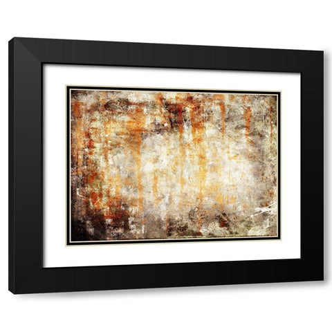 Rust Drip Black Modern Wood Framed Art Print with Double Matting by Villa, Mlli