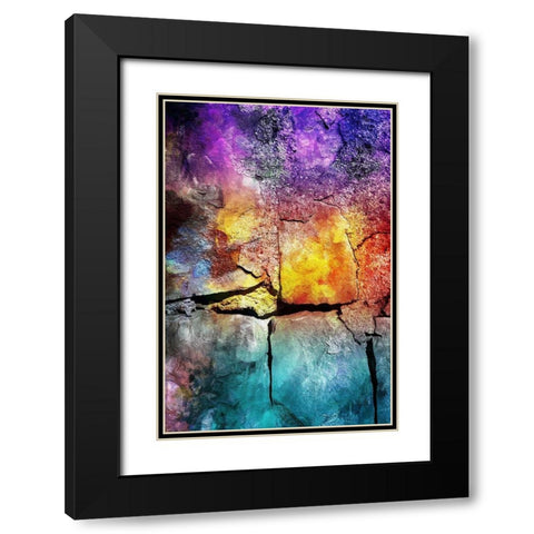Rock Wall Black Modern Wood Framed Art Print with Double Matting by Villa, Mlli