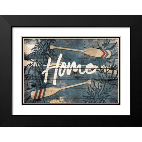 Home Oars Black Modern Wood Framed Art Print with Double Matting by Villa, Mlli