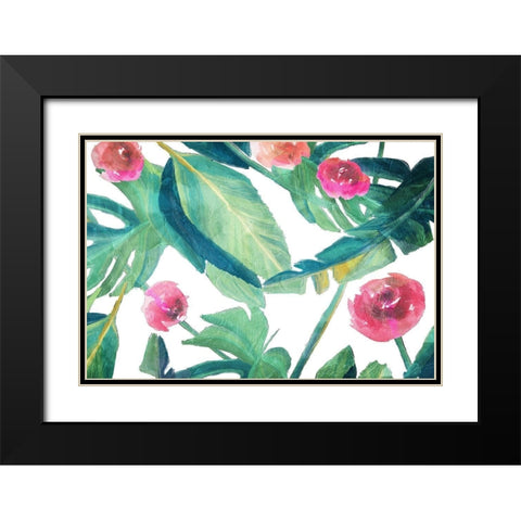 Tropic Light Black Modern Wood Framed Art Print with Double Matting by Villa, Mlli