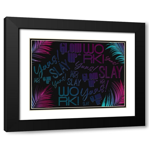 We Are Super Black Modern Wood Framed Art Print with Double Matting by Villa, Mlli
