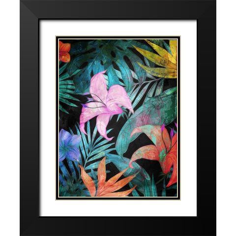 Color In The Forest Part 1 Black Modern Wood Framed Art Print with Double Matting by Villa, Mlli