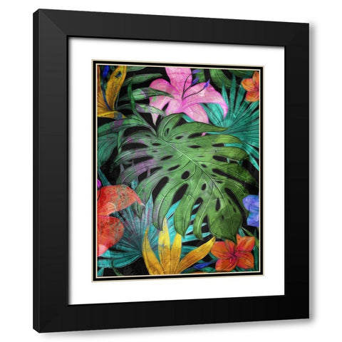 Color In The Forest Part 2 Black Modern Wood Framed Art Print with Double Matting by Villa, Mlli